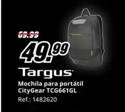MediaMarkt TARGUS Mochila para portátil CityGear TCG661GL oferta