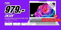 MediaMarkt ACER Portátil Aspire 14 AI A14-53M-72Q0 oferta