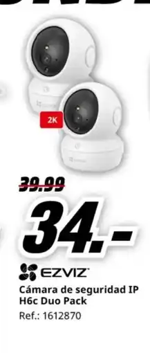 MediaMarkt EZVIZ Cámara de seguridad IP H6c Duo Pack oferta