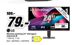 MediaMarkt LG Monitor gaming 24" Ultragear 24G411A-B oferta