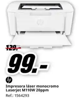 MediaMarkt HP Impresora láser monocromo Laserjet M110W 20ppm oferta