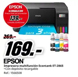 MediaMarkt EPSON Impresora multifunción Econtank ET-2865 oferta