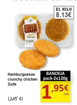 SPAR Hamburguesas crunchy chicken oferta
