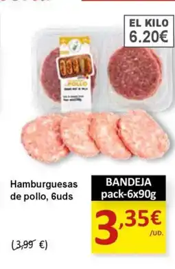 SPAR Hamburguesas de pollo, 6uds oferta