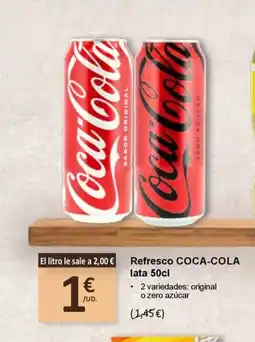 SPAR COCA-COLA Refresco lata oferta
