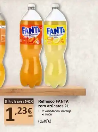 SPAR FANTA Refresco zero azúcares oferta
