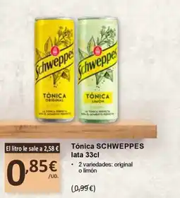 SPAR SCHWEPPES Tónica oferta