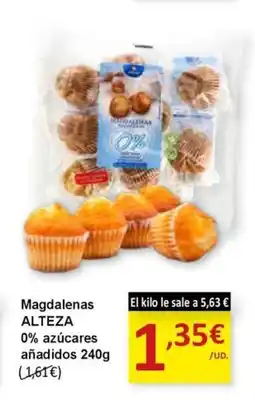SPAR ALTEZA Magdalenas 0% azúcares añadidos oferta