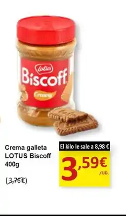 SPAR LOTUS BISCOFF Crema galleta oferta