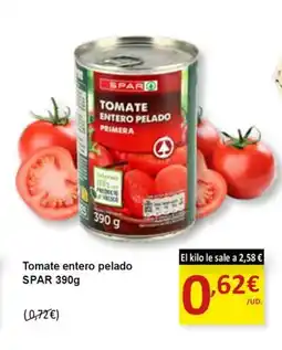 SPAR SPAR Tomate entero pelado oferta