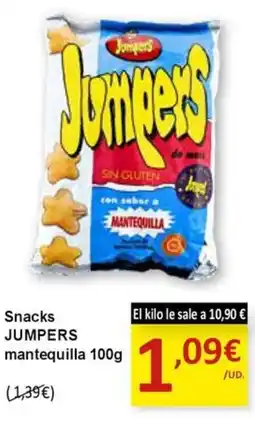 SPAR JUMPERS Snacks mantequilla oferta