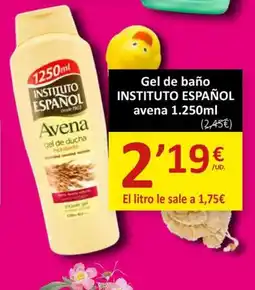 SPAR INSTITUTO ESPAÑOL Gel de baño avena oferta