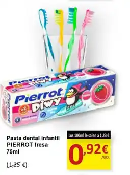SPAR PIERROT Pasta dental infantil fresa oferta