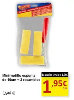 SPAR Minirrodillo espuma de + 2 recambios oferta