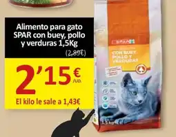 SPAR SPAR Alimento para gato con buey, pollo y verduras oferta