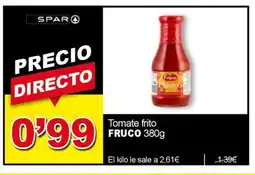 SPAR FRUCO Tomate frito oferta