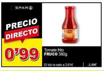 SPAR FRUCO Tomate frito oferta