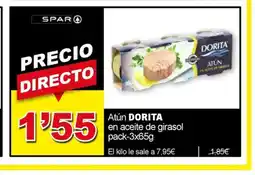 SPAR DORITA Atún en aceite de girasol oferta