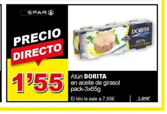 SPAR DORITA Atún en aceite de girasol oferta