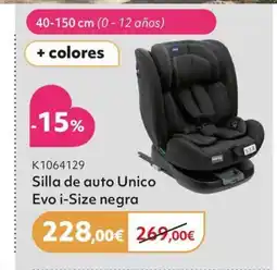 Prénatal Silla de auto Unico Evo i-Size negra oferta