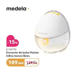 Prénatal MEDELA Extractor de leche Motion InBra manos libres oferta