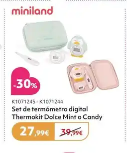 Prénatal MINILAND Set de termómetro digital Thermokit Dolce Mint o Candy oferta