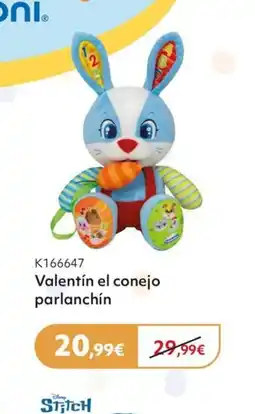 Prénatal Valentín el conejo parlanchín oferta