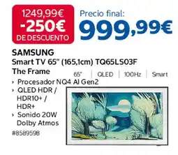 Costco SAMSUNG Smart TV 65" (165,1cm) TQ65LS03F The Frame oferta