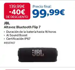 Costco JBL Altavoz Bluetooth Flip 7 oferta