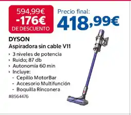 Costco DYSON Aspiradora sin cable V11 oferta