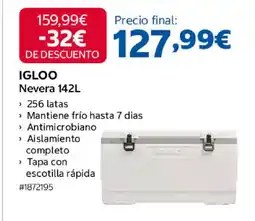 Costco IGLOO Nevera142 L oferta