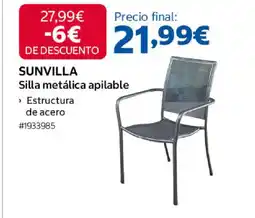 Costco SUNVILLA Silla metálica apilable oferta