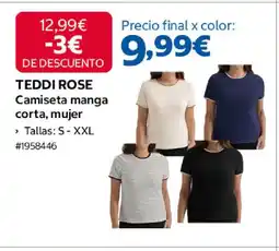 Costco TEDDI ROSE Camiseta manga corta, mujer oferta