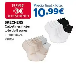 Costco SKECHERS Calcetines mujer lote de 8 pares oferta