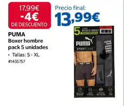 Costco PUMA Boxer hombre pack 5 unidades oferta