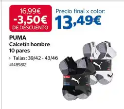 Costco PUMA Calcetín hombre 10 pares oferta