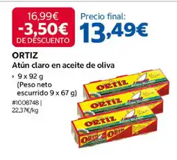 Costco ORTIZ Atún claro en aceite de oliva oferta