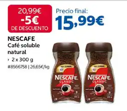 Costco NESCAFE Café soluble natural oferta