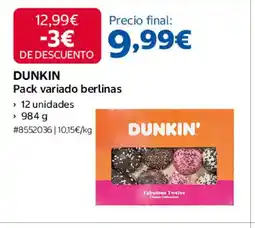 Costco DUNKIN Pack variado berlinas oferta