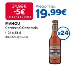 Costco MAHOU Cerveza 0,0 tostada oferta