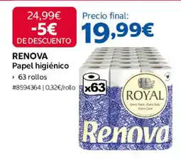 Costco RENOVA Papel higiénico oferta