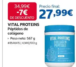 Costco VITAL PROTEINS Péptidos de colágeno oferta