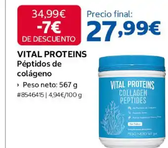 Costco VITAL PROTEINS Péptidos de colágeno oferta