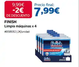 Costco FINISH Limpia máquinas x 4 oferta