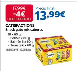 Costco CATISFACTIONS Snack gato mix sabores oferta