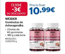 Costco WEIDER Gominolas de Ashwagandha oferta