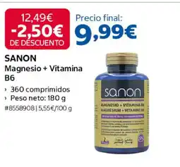 Costco SANON Magnesio + Vitamina B6 oferta