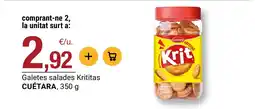 BonpreuEsclat CUÉTARA Galetes salades Krititas oferta
