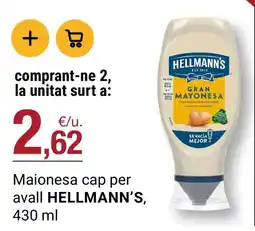 BonpreuEsclat HELLMANN'S Maionesa cap per avall oferta