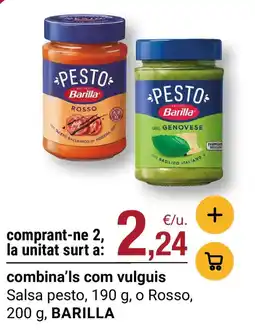 BonpreuEsclat BARILLA Salsa pesto o Rosso oferta